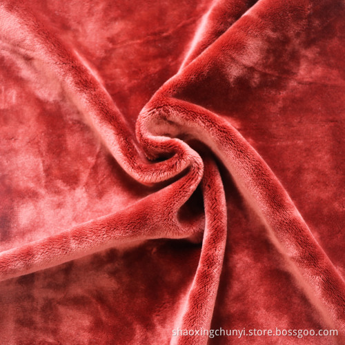 100 Polyester Customized Color Super Soft Handfeeling Stretchy Warp Micro Fleece Stoff für Mantelsofa Abdeckung